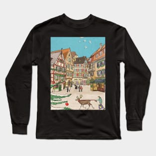 Winter Holiday Strasbourg Christmas Market Long Sleeve T-Shirt